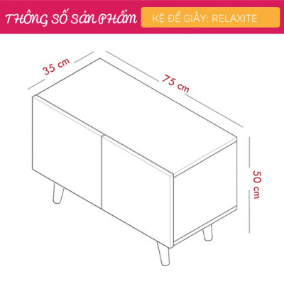 Kệ để giầy đẹp thiết kế đơn giản tiện dụng SMLIFE Relaxite