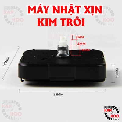 Máy Đồng Hồ Treo Tường Kim Trôi Nhật Bản Shinfuku – Siêu Tĩnh, Chạy Êm, Siêu Bền – BH 5 Năm