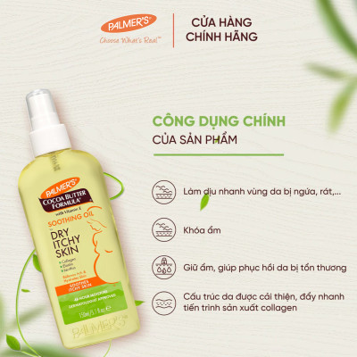 Dầu giảm nhanh khô ngứa da khi mang thai Palmer