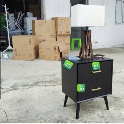 Tủ đầu giường phòng ngủ 2 ngăn keo SM07CT KT 51 x 40 x 61 cm