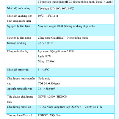 Máy Lọc Nước Điện Giải Ion Kiềm ROBOT IonQueen 711 Chế Độ Nóng Nguội Lạnh - Hàng Chính Hãng