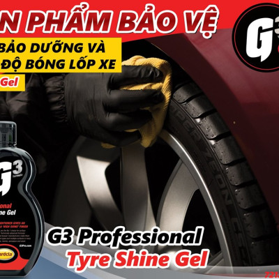 Gel bảo dưỡng và tạo độ bóng lốp xe Ô tô, xe máy G3 Pro Tyre Shine Gel