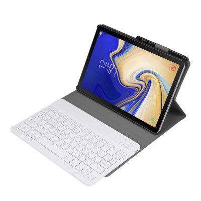 Bao da kèm bàn phím dành cho Samsung Galaxy Tab A7 Lite SM-T225, Tab A7 SM-T505, Tab A8 T295 2019 Bluetooth Keyboard Case có khay để bút chống sốc cao cấp - Hàng chính hãng.