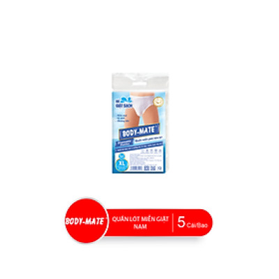 Bao Quần Lót Miễn Giặt Tiện Lợi BODY-MATE Nam, 5 Cái/Bao