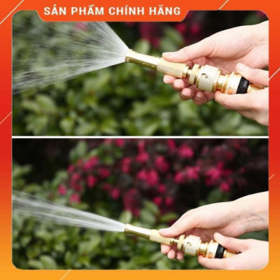 ️️FREESHIP Bộ dây vòi xịt nước rửa xe,tưới cây , loại 3m,5m 206587 đầu đồng,cút đồng,nối đồng+  đai