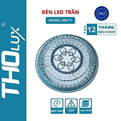 Đèn LED trần K50-11 Tholux 48W, đèn trang trí, Downlight LED