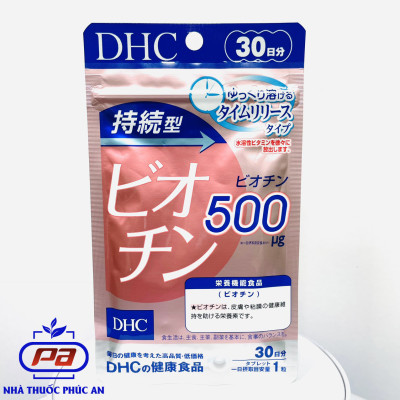 Combo viên uống DHC Biotin + DHC kẽm (ZinC) 30 ngày ngăn ngừa rụng tóc kích thích mọc tóc ngừa mụn