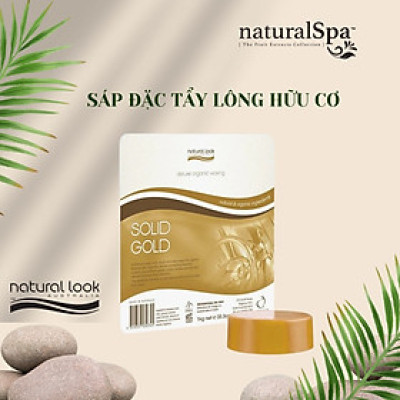 Sáp đặc tẩy lông hữu cơ cho kết quả tẩy lông hoàn hảo - Natural Look Depilatory Range Solid Gold Wax 1Kg