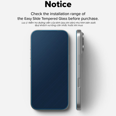 [Combo 2] Dán cường lực cho iPhone 17 Pro Max / 17 Pro / 17 / Air RINGKE Easy Slide Tempered Glass - Hàng Chính Hãng