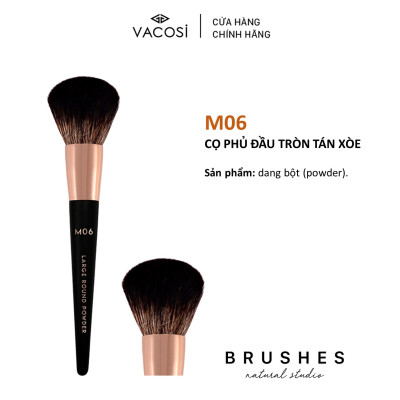 Cọ Phủ Đầu Tròn Tán Xòe VACOSI - M06 LARGE ROUND POWDER