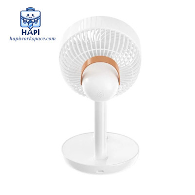 Quạt Mini Tích Điện hàng chính hãng WiWU FAN MATE Wi-FS013: Tự động xoay 120 độ, 4 cấp gió, chế độ hẹn giờ