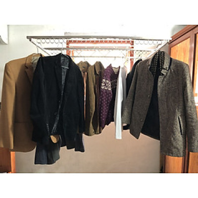 Gía phơi quần áo gấp gọn chân chống tự động thế hệ mới c( SU304 BH 24 THÁNG)