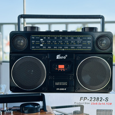 Đài Radio Bluetooth Năng Lượng Mặt trời, FePe Model FP-2382-S-Hàng Chính Hãng BH:12T