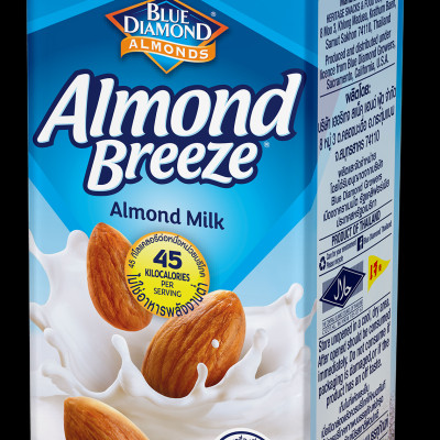 Blue Diamond - Thùng Sữa Hạt Hạnh Nhân ALMOND BREEZE Nguyên Chất 180ml x 24 hộp