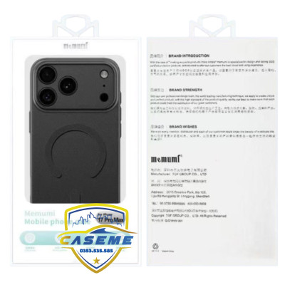 Ốp lưng cho iPhone Air, iPhone 17, iPhone 17 Pro, iPhone 17 Pro Max Memumi Slim Case Magnetic siêu mỏng - Hàng Nhập Khẩu