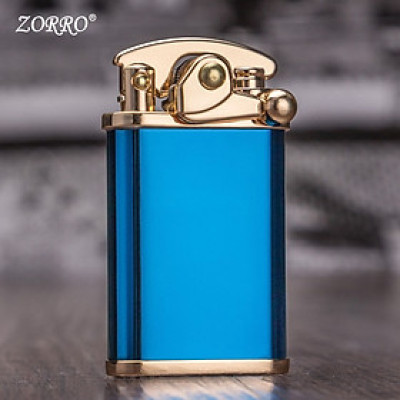 Vỏ Hột Quẹt Bật Lửa Xăng Đá Zorro Z592 Màu Trơn Sang trọng Độc Đáo - Dùng xăng bấc đá cao cấp