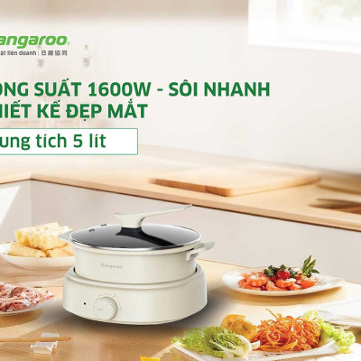 Nồi lẩu đa năng Kangaroo KGEH50N2B - Hàng chính hãng