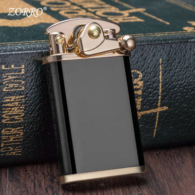 Vỏ Hột Quẹt Bật Lửa Xăng Đá Zorro Z592 Màu Trơn Sang trọng Độc Đáo - Dùng xăng bấc đá cao cấp