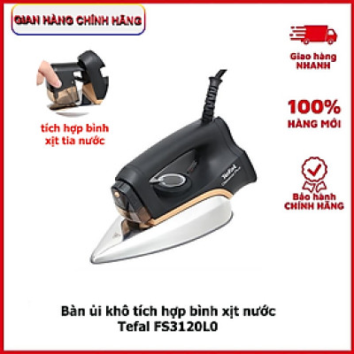Bàn ủi khô Tefal FS3120L0 tích hợp bình xịt nước 1300W - Hàng chính hãng