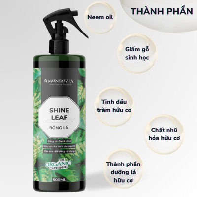 Combo phân bón toàn diện MONROVIA hữu cơ giúp cây khỏe, lá xanh mướt cho cây cảnh, dung tích 1.5l