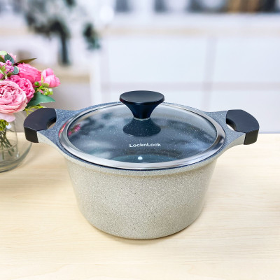 Nồi Lock&Lock Stone 2 Tay Cầm LCA6202D-IH (20cm)