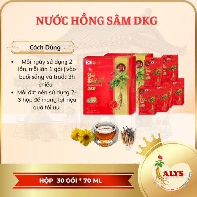 Nước Hồng Sâm DKG Hàn Quốc ( Hộp 70mlx30 gói )