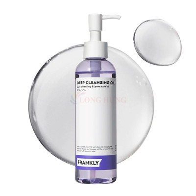 Dầu tẩy trang Frankly Deep Cleansing Oil giúp làm sạch mụn ẩn và mụn đầu đen (200ml) - Hàng chính hãng