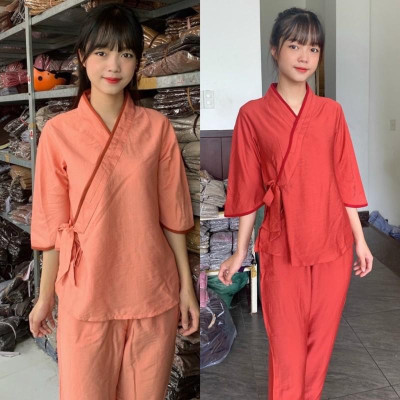 Đồ Lam Đi Chùa # Nhật Nơ Vải Tơ Lụa # Đồ Bộ Nữ # Quần Áo Nữ