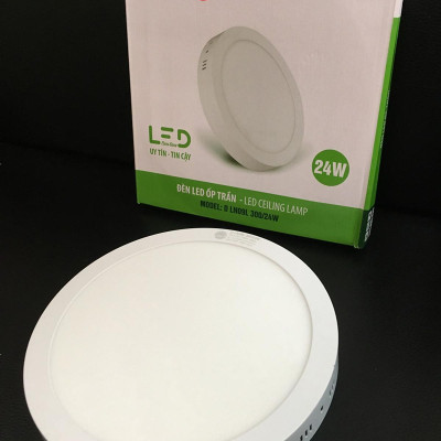 Đèn LED Ốp trần Tròn 24W Ø300mm Rạng Đông - Model: D LN09L