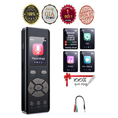 ROGTZ - Máy thu âm Kỹ thuật số V3/A903  Pin gắn trong, Thiết kế hiện đại, Chất liệu hợp kim, Chip xử lý tiên tiến, Âm thanh trong trẻo, Loại bỏ tạp âm, Dung lượng pin cao, Tính năng thông minh, Hỗ trợ thẻ nhớ, MP3, Hẹn giờ tự động, Hàng Chính Hãng