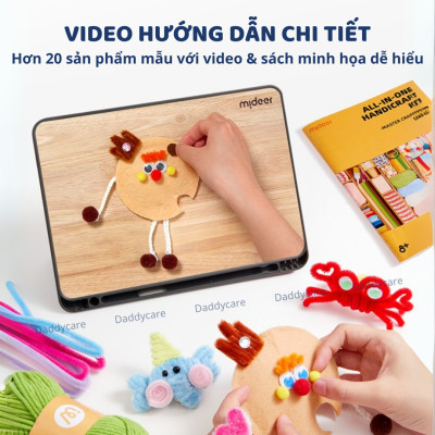 Set Làm Hoa Kẽm Nhung loại 1 Mideer All-in-One Handicraft Kit- Master Craftsman