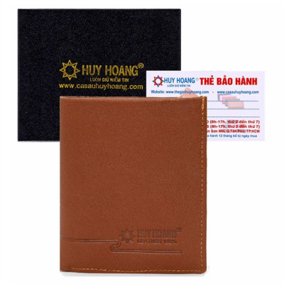 Bóp nam da bò sọc ngang kiểu đứng màu da, đen, nâu HT2138-39-40