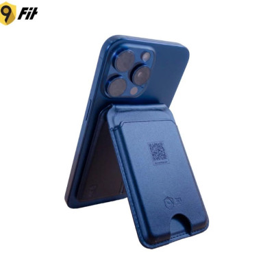 [ Hàng Chính Hãng ] Ví 9Fit EBiz Mag Wallet Stand - Ví da hít từ tính Magnetic kiêm chân đế xoay 360 độ tích hợp NFC