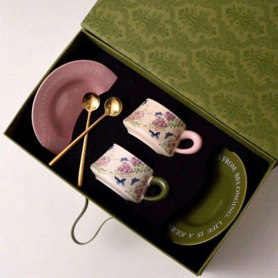 SET 2 TÁCH TRÀ CHIỀU CAO CẤP UK TEMPI Hàng chính hãng