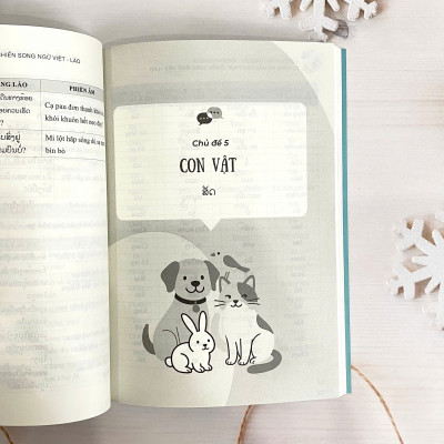 COMBO 2 cuốn: Từ vựng và mẫu câu thực chiến song ngữ Việt - Lào + 30 ngày trôi chảy tiếng Lào 