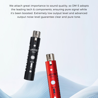 JOYO DM-5 SHOTSHELL Mic Preamplifier - Bộ Khuếch Đại Tín Hiệu Micro Di Động Hiệu Suất Cao - Hàng chính hãng