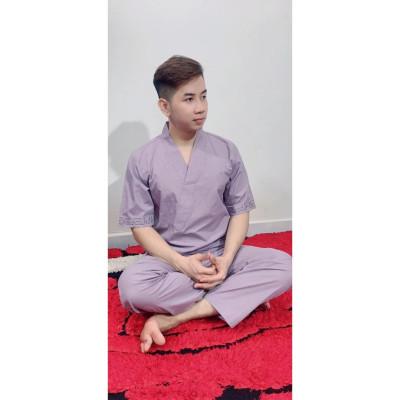 Đồ Lam Đi Chùa Nam Chữ Vạn Cao Cấp