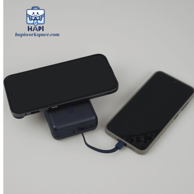 Sạc dự phòng hàng chính hãng WiWU Trunk Series 5-in-1 Wi-PP04, cáp C/L, sạc không dây 15W