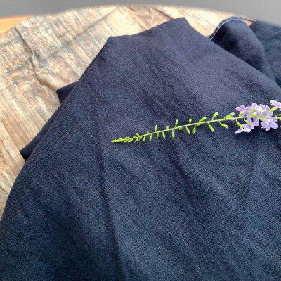 Sơ mi nam ngắn tay trơn cổ bẻ khóa cúc thanh lịch vải sợi tự nhiên Linen mềm mát