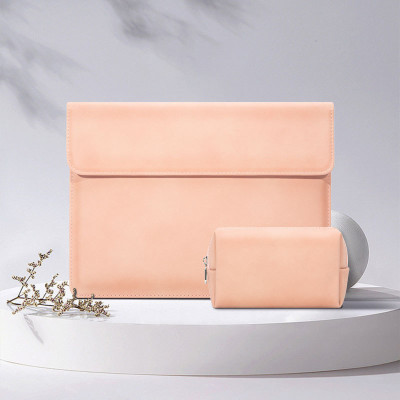 Bao da chống sốc, chống nước dành cho macbook, laptop, surface kèm ví đựng sạc, chuột - Hàng chính hãng