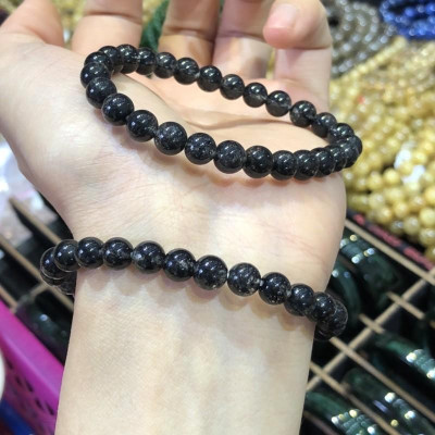 Vòng Tay Tóc Đen 7ly (7mm) Vip - độ trợ sức khoẻ, tình duyên, tài lộc - tránh Tam Tai, Thái Tuế và các sao xấu