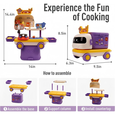 Đồ Chơi Xe Nhà Bếp Lưu Động - Play House Master Chef - Toys&Joys HY-27 (30 Chi Tiết)