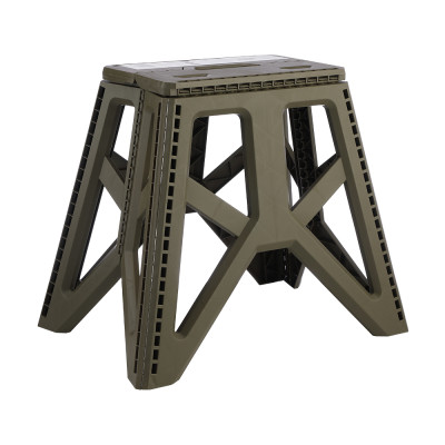 Ghế Bậc Xếp Gọn Nhựa PP XENO Màu Xanh Lá Đậm 2 Kích Thước|Index Living Mall| Nội Thất Thái Lan