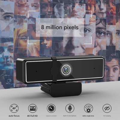 Webcam W9 2K / 4K Auto focus lấy nét tự động cho máy tính Laptop