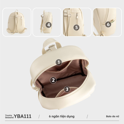 Balo Yuumy ( Thời trang nữ basic cỡ lớn - Balo da Seasand YBA111 )