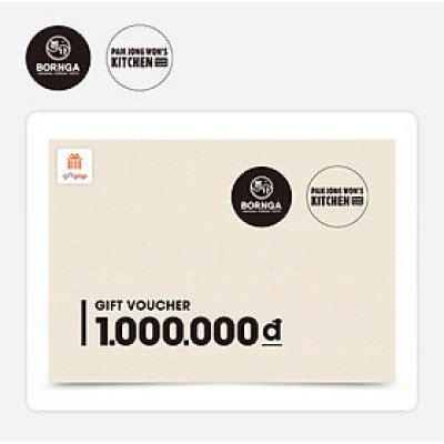 Giftpop - Phiếu Quà Tặng Bornga 1000K