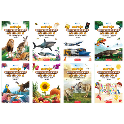 Sách - Trọn Bộ Combo Từ Điển Song Ngữ Đầu Tiên Của Bé ( bộ 8 cuốn)