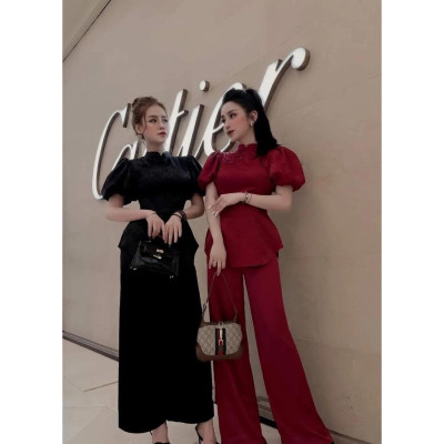 ĐỒ LAM ĐI CHÙA  Gấm Tay Phồng Thượng Hạng