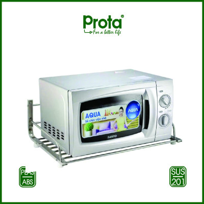 Kệ lò vi sóng inox 201 treo tường chữ L Prota
