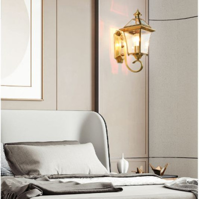 Đèn tường đồng kính trang trí SERINA cao cấp